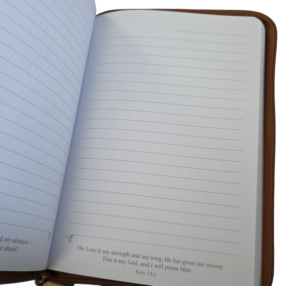 🦋LAST ONE Embossed FAUX Leather Zip Journal - Picture 10 of 13